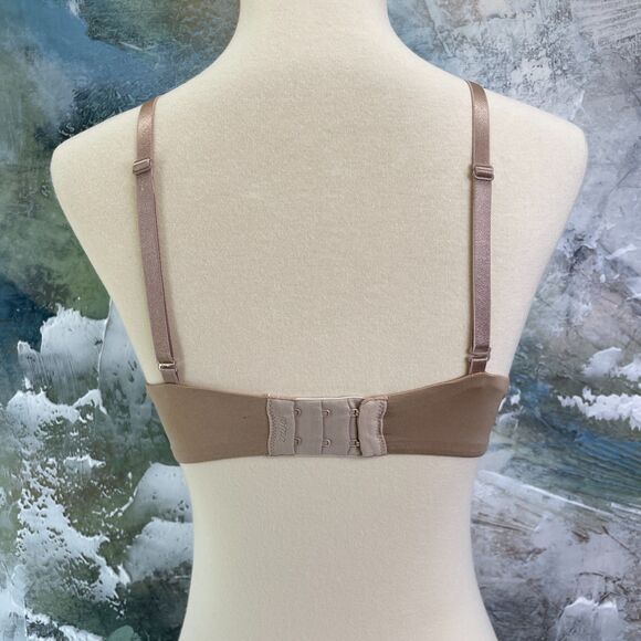 Soma Padded Bra 34B Beige Plunge Push Up Coverage Underwire Bra Ravishing Soma - Picture 9 of 12